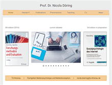 Tablet Screenshot of nicola-doering.de